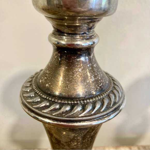 Vintage Pair Sol Goldfeder George III Sheffield Silver Plated Candelabra 19" - Picture 11 of 16